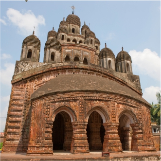 Terracotta artwork near Kolkata